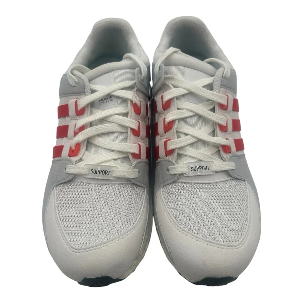 Adidas EQT Support‎ Running Shoes Mens Sz 8 Gray/White/Orange Sneakers BY9532